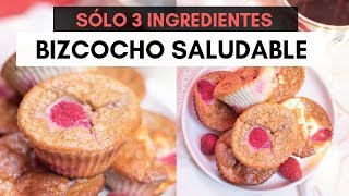 🍰 BIZCOCHO ESPONJOSO SIN HARINA Receta Real Food Sin Gluten Sin Azúcar y Sin Lactosa [upl. by Atinele]