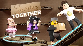 TeamGritón CARRERA en OBBY de cartón 📦😜 ROBLOX STAYING TOGETHER [upl. by Lucchesi]