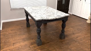 Building a Dining Table with granite top [upl. by Naahsar]