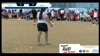 2024 European Youth Petanque Championship France vs Spain [upl. by Girardo]