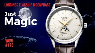 Longines Flagship Heritage Moon Phase Watch of the Week Review 176 [upl. by Nefen]