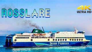 ROSSLARE IRELAND EUROPORT 4k IRISH FERRIES [upl. by Eletnahc790]