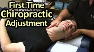 First Time Chiropractor Neck amp Back Adjustment Demonstration by Austin Chiropractic Care [upl. by Nwavahs]