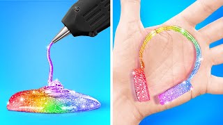 3DPEN VS LIJMTANG SHOWDOWN 🔥 School Art and Drawing Hacks 🎨 Creatieve DIY Ideeën door 123 GO [upl. by Ragland]