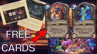 FREE Legendary cards NEW expansion announcement  Hearthstone [upl. by Waldo]