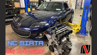 25 ITB Swapping my NC Miata [upl. by Nordin]