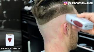 HIGH SKIN FADE POMPADOUR  MENS HAIRCUT TUTORIAL [upl. by Biondo250]