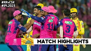 RR vs CSK Match 37 IPL 2023 Match Highlights  csk vs rr ipl highlights ipl 2023 highlights today [upl. by Ainaj]