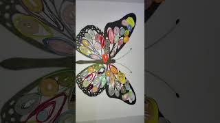 Butterfly Made from Quilling Paper  Quilbitterflybutterflufatimas magic world Umarfatimasart [upl. by Eiuol]