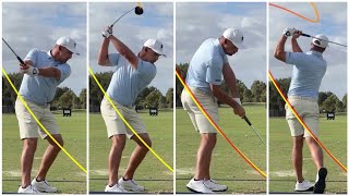 Bryson Dechambeau Golf Swing Slowmotion with Shot Tracer [upl. by Nylesor]