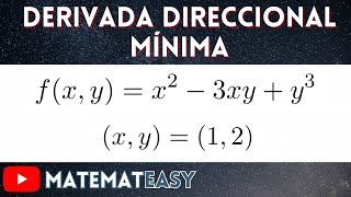 📌 Derivada Direccional Mínima [upl. by Gellman]