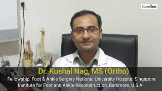 Plantar Fasciitis Causes amp Treatment by Dr Kushal Nag  CuraFootin [upl. by Irtimd]