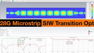 How to Optimize the Microstrip To SIW Transition [upl. by Aihsekat]