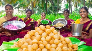 PANI PURI RECIPE  Instant Pani Poori Making Kit  Road Side Pani Poori  Village Super Cooking [upl. by Tran528]