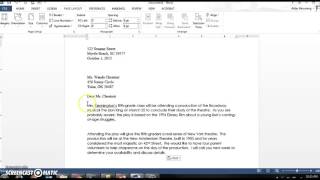 How to Setup Business Letters [upl. by Ahsinert]