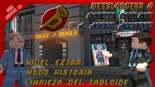 LEGO Marvel Super Heroes Limpieza del Tabloide Modo Historia [upl. by Aihsenat35]