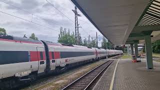 Einfahrt des EuroCity 193 am 15062024 in Bregenz [upl. by Adnawad]