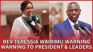 Rev Teresia Wairimu shocking warning kuri thirikari na mutongoria wayo [upl. by Hseham]