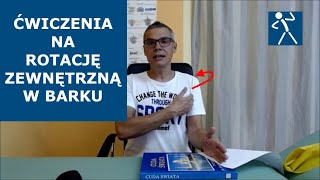 Ćwiczenia na rotację zewnętrzną barku  Powiększanie zakresu w stawie  Uraz Rehabilitacja  🇪🇺 🇵🇱 [upl. by Ahsiek343]