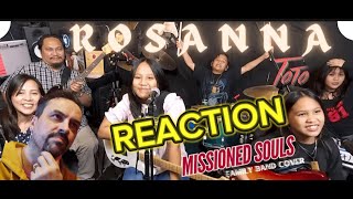 ROSANNA by Toto Missioned Souls Familly band studio cover REACTION [upl. by Cummine]