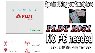 PLDT R051 Openline using your mobile phone within 5 minutes [upl. by Arquit481]