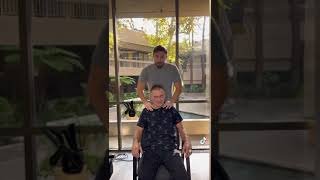 73YearOld Gets INSANE adjustment chiropractor cracks adjustment health shorts [upl. by Hamilton141]