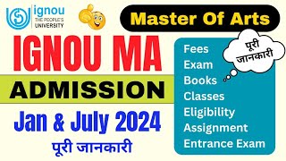 IGNOU से Master Degree कैसे करे  IGNOU Admission Process 2024IGNOU Admission 2024 January Session [upl. by Aiceled621]