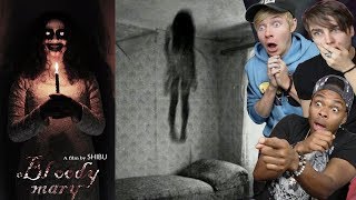 REACTING TO THE SCARIEST SHORT FILMS ON YOUTUBE PART 6 ft Sam and Colby [upl. by Leissam]