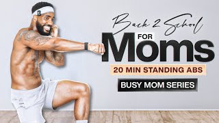 20 Min Standing Abs HIIT Workout  No Repeats amp No Equipment  BACK 2 SCHOOL SERIES [upl. by Utimer]