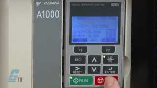 Yaskawa A1000 AC Drive Basic Start Up Using the Keypad [upl. by Ethelin]