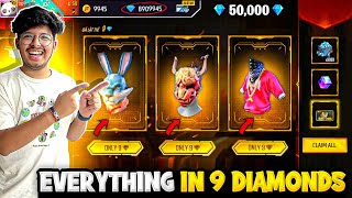 Free Fire New Rare Items Event 😍 9 Diamonds💎 Spin  I Got Everything Garena Free Fire [upl. by Yror978]