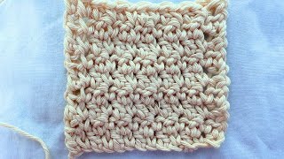 How to Crumpled Griddle stitch crochet tutorial [upl. by Trust]