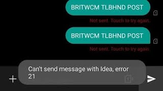 Fix cant send message with airtel error 2 Problem  airtel message not sending problem  cant send [upl. by Arther19]