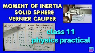 Class11physics momentofinertiaverniercaliperverniercaliper class11practical [upl. by Deach]