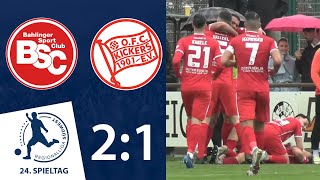 Wichtige Punkte im Abstiegskampf  Bahlinger SC  Kickers Offenbach  24 Spieltag RLSW [upl. by Eornom631]