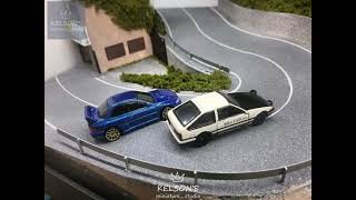 The making of my 164 Initial D Fujiwara Tofu Shop in Akina Mountain Diorama [upl. by Yeuh]