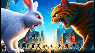 Catzilla Vs Rabbitzilla Extreme fight [upl. by Hadlee]