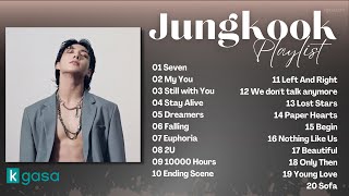 Jungkook 정국 of BTS Playlist solo and cover 2023 Updated [upl. by Kired]