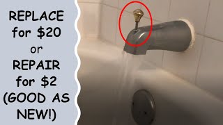 How To Replace Or Fix Tub Spout Not Working [upl. by Nylikcaj]