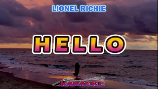 HELLO  LIONEL RICHIE  KARAOKE HD [upl. by Ayikahs]