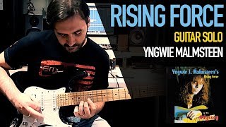 Yngwie Malmsteen  Rising Force  Guitar Solo Cover [upl. by Aisak76]