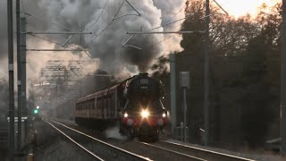 Flying Scotsman takes on the 1 in 377 Lickey Incline 131223 [upl. by Aihsekram]