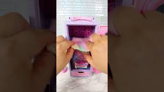 Satisfying with Unboxing amp Review Miniature School Locker Set Toys Kitchen Video  ASMR Videos [upl. by Rech]