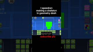 Making a skeleton in geometry dash gd geometrydash skeleton halloween [upl. by Scarlett52]