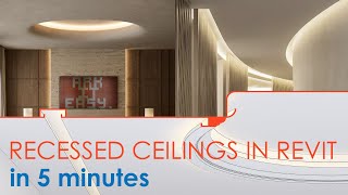 Recessed Ceilings in Revit [upl. by Yrevi]