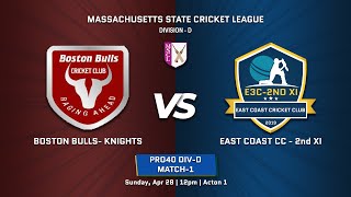 Boston Bulls Knights vs E3C 2nd XI [upl. by Anselma]