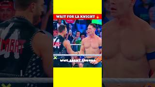 La Knight Saves John Cena 💯 shorts wwe [upl. by Refanej]