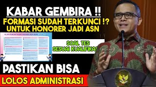 FORMASIJABATAN PPPK SUDAH DI KUNCI UNTUK HONORER JADI ASN 2024 ⁉️ [upl. by Zacharia]