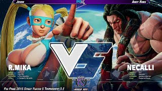 PAX2015 SFV 11 SR  Jovon MIKDIC vs Andy Robs NECRYU [upl. by Eanal]