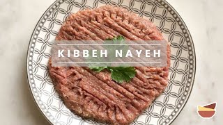 How to Make Lebanese Kibbeh Nayeh Raw Kibbeh [upl. by Shirline]